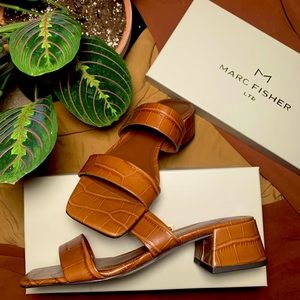 Marc Fisher Square Toe Sandal NWT
